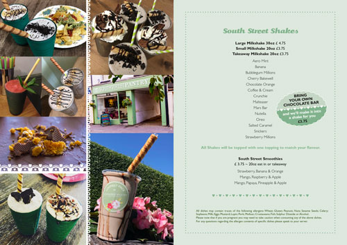 Ssp Milkshake Menu South Street Pantry